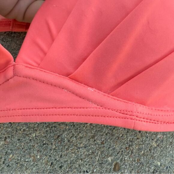 Victoria’s Secret 32DD Angel Convertible Bikini Swim Bra Top Coral Pink Push Up - Picture 2 of 6